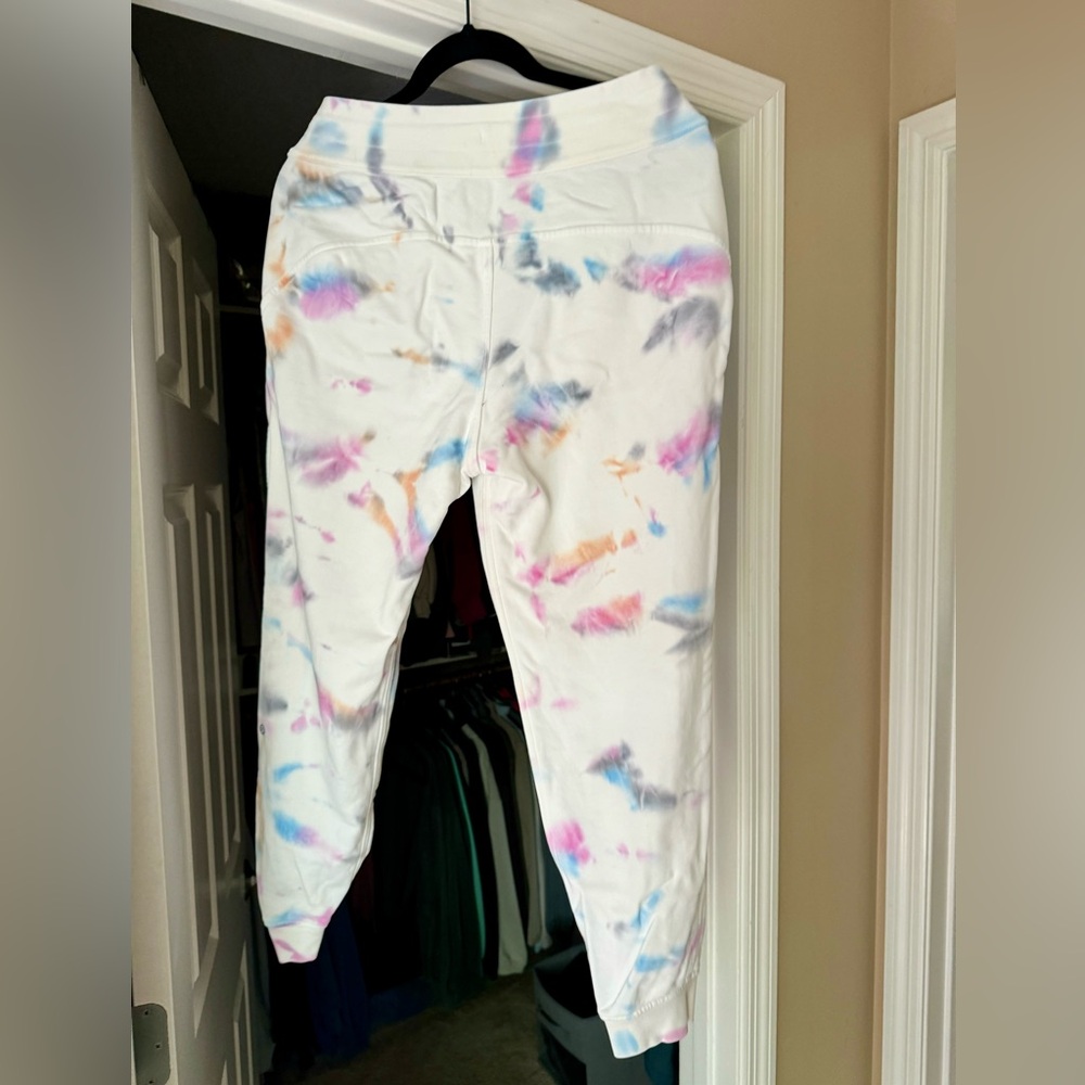 lululemon athletica Tie-Dye Track Pants - White, Pink, Blue, Orange
